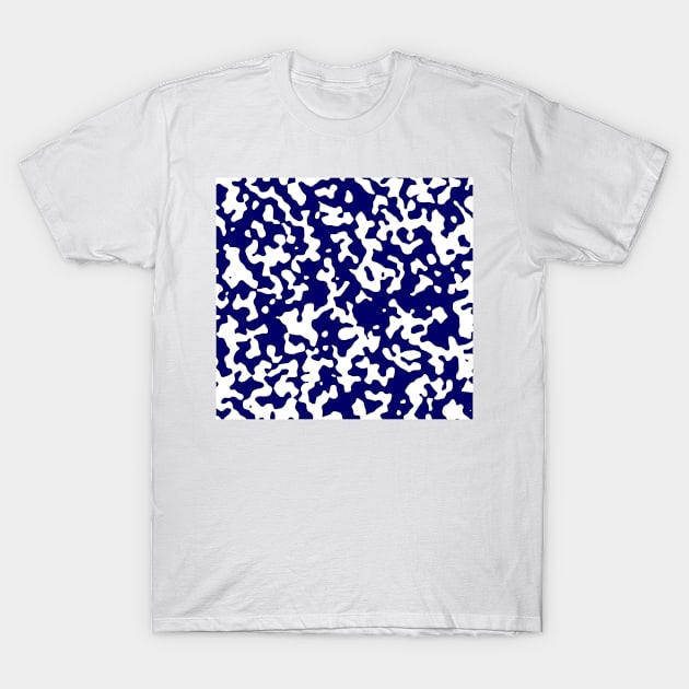 Camouflage blue and white T-Shirt by Tshirtstory